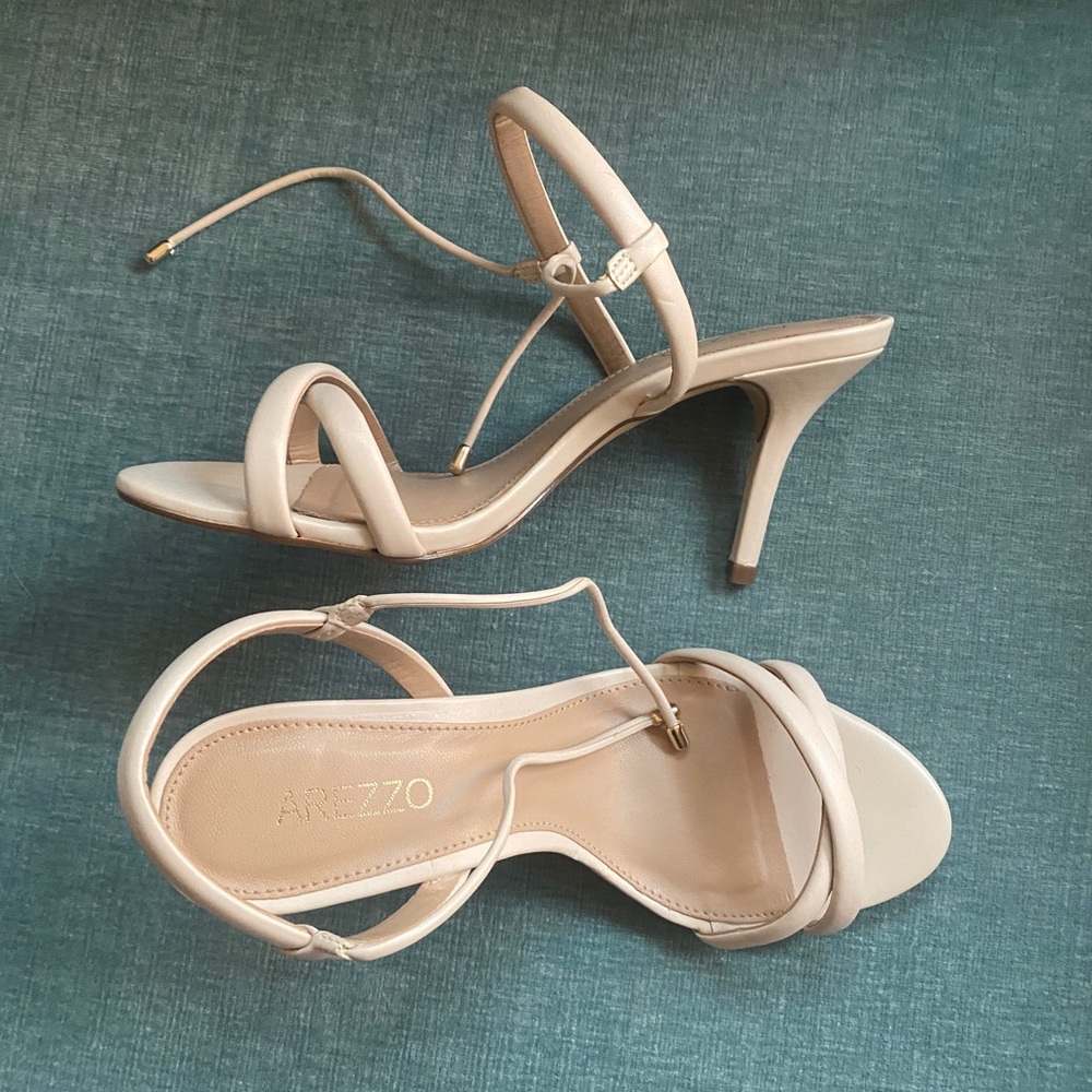 Arezzo heels - nude color worn once